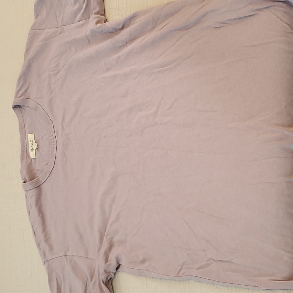 Madewell lighter purple womens tee, size S